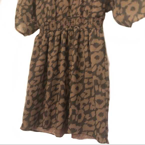 Express Leopard Print Dress Flowy Loose Modest - Picture 6 of 8